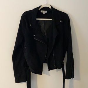 Black Velvet Crop Jacket